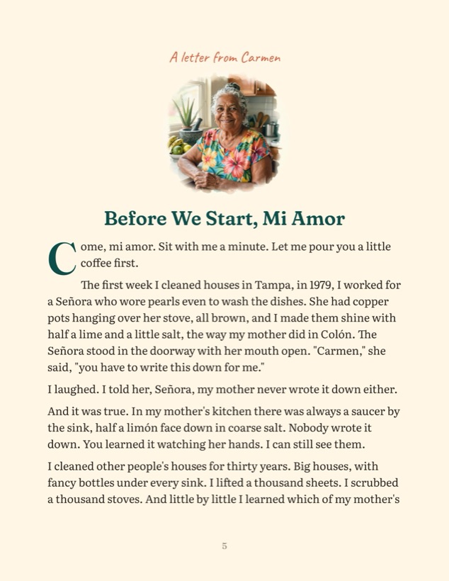 A letter from Carmen